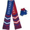 New 🤩 Unbranded FOCO Royal Chicago Cubs Glove & Scarf Combo Set 😉