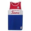 Cheapest 🎁 Unbranded Youth Mitchell & Ness Royal/Red Philadelphia 76ers Hardwood Classics Special Script Tank Top 👏