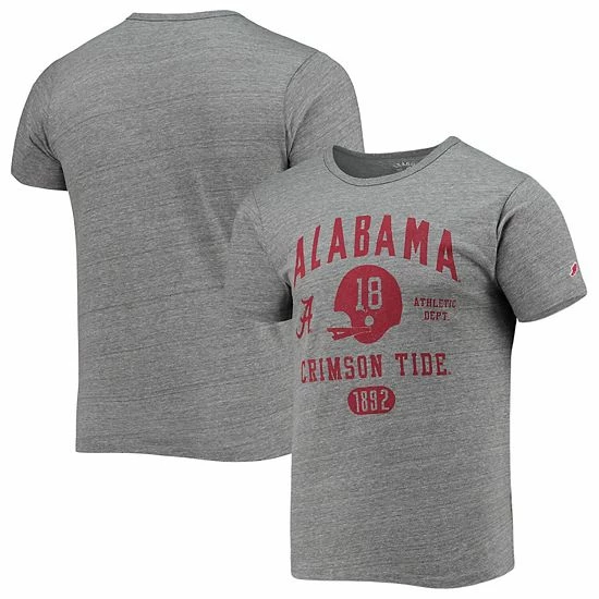 Top 10 ๐ Unbranded Men's League Collegiate Wear Heathered Gray Alabama Crimson Tide Football Locker Victory Falls Tri-Blend T-Shirt ๐คฉ - Image 2