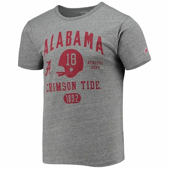Top 10 ๐ Unbranded Men's League Collegiate Wear Heathered Gray Alabama Crimson Tide Football Locker Victory Falls Tri-Blend T-Shirt ๐คฉ - Image 3