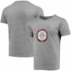 Outlet 🎉 Unbranded Men's League Collegiate Wear Heathered Gray Florida State Seminoles Tide Seal Nuevo Victory Falls Tri-Blend T-Shirt 🧨
