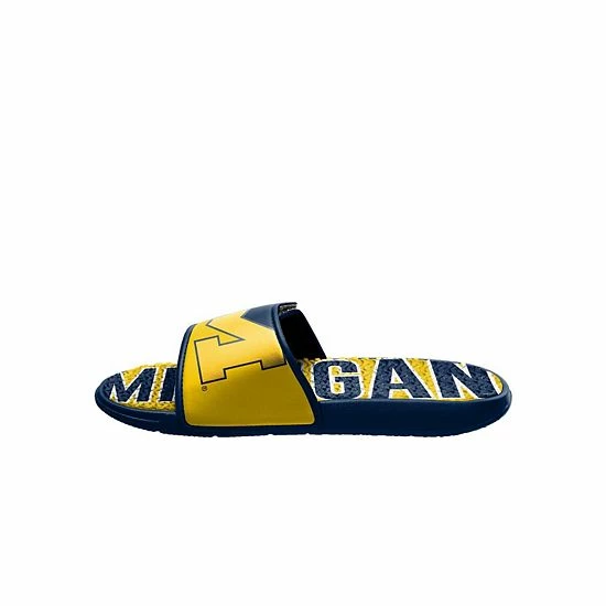 Best deal 🌟 Unbranded Men's FOCO Michigan Wolverines Logo Gel Slide 🩴 Sandals 🔔 - Image 3