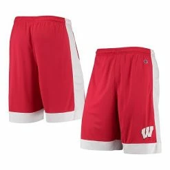 Top 10 ❤️ Unbranded Men's Red Wisconsin Badgers Outline Shorts 🔔