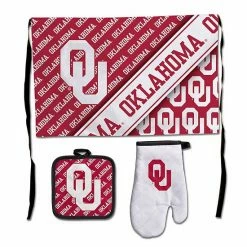 Deals 😉 Unbranded WinCraft Oklahoma Sooners 3-Piece Barbecue Set ⌛