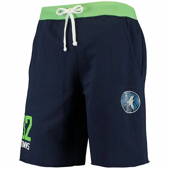 Budget ✔️ Unbranded Men's Karl-Anthony Towns Navy Minnesota Timberwolves Name & Number French Terry Shorts 🎉 - Image 3