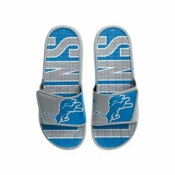 Coupon 👏 Unbranded Men's FOCO Detroit Lions Logo Gel Slide 🩴 Sandals ✨