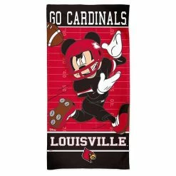 Hot Sale 🎉 Unbranded WinCraft Louisville Cardinals 30'' X 60'' Disney Spectra Beach Towel 😍