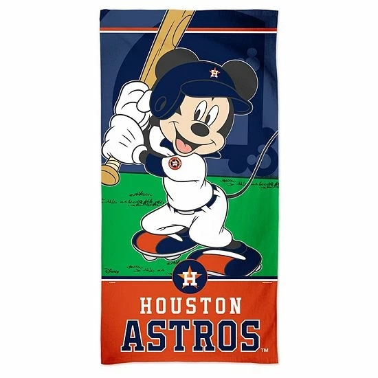 Promo โค๏ธ Unbranded WinCraft Houston Astros 30'' X 60'' Disney Spectra Beach Towel ๐ฅ