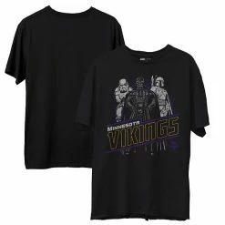 Brand new 🤩 Unbranded Men's Junk Food Black Minnesota Vikings Empire Star Wars T-Shirt 🤩