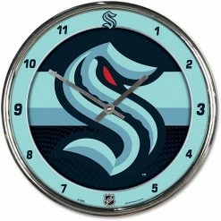 Coupon 💯 Unbranded WinCraft Seattle Kraken Chrome Wall Clock 💯