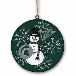 Best Sale 🧨 Unbranded Michigan State Spartans Metal Snowman Ornament 🔥