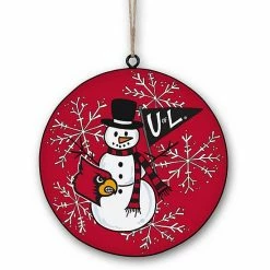 Budget 😀 Unbranded Louisville Cardinals Metal Snowman Ornament 🎉