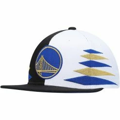 Budget 🎁 Unbranded Men's Mitchell & Ness Black/White Golden State Warriors Diamond Cut Snapback Hat 🛒