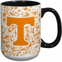 New 🔔 Unbranded Tennessee Volunteers 15oz. Java Floral Mug ⭐