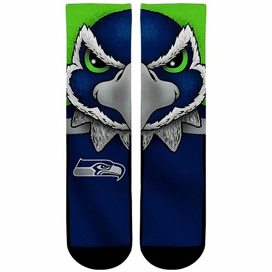 Top 10 ๐ Unbranded Youth Rock Em ๐งฆ Socks Seattle Seahawks Split Face Mascot Crew ๐งฆ Socks ๐