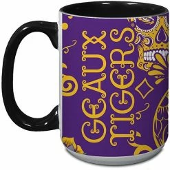 Flash Sale ✔️ Unbranded LSU Tigers 15oz. Java Dia De Los Muertos Mug 💯