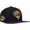 Outlet 🥰 Unbranded Men's '47 Black/Purple Los Angeles Lakers 75th Anniversary Carat Captain Snapback Hat 💯