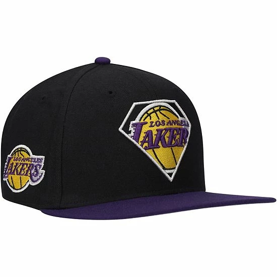 Outlet 🥰 Unbranded Men's '47 Black/Purple Los Angeles Lakers 75th Anniversary Carat Captain Snapback Hat 💯 - Image 2