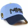 Flash Sale 🔥 Unbranded Men's '47 Powder Blue Milwaukee Brewers 2022 City Connect Clean Up Adjustable Hat 👏