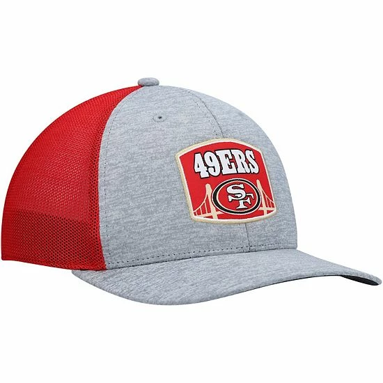 Discount ๐ฏ Unbranded Men's '47 Heathered Gray/Scarlet San Francisco 49ers Motivator Flex Hat โ๏ธ - Image 4