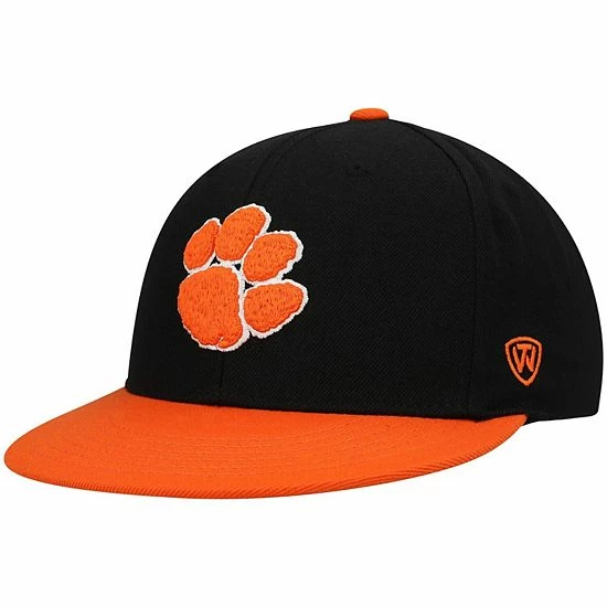 Brand new 😉 Unbranded Men's Top Of The World Black/Orange Clemson Tigers Team Color Two-Tone Fitted Hat 🌟 - Image 2