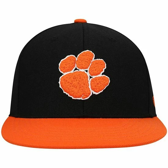 Brand new 😉 Unbranded Men's Top Of The World Black/Orange Clemson Tigers Team Color Two-Tone Fitted Hat 🌟 - Image 3