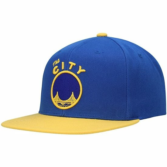 Promo 😍 Unbranded Men's Mitchell & Ness Royal/Gold Golden State Warriors Hardwood Classics Snapback Hat 🔔 - Image 4