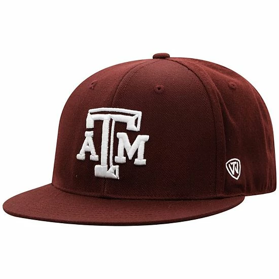 Discount ๐คฉ Unbranded Men's Top Of The World Maroon Texas A&M Aggies Team Color Fitted Hat โจ - Image 2