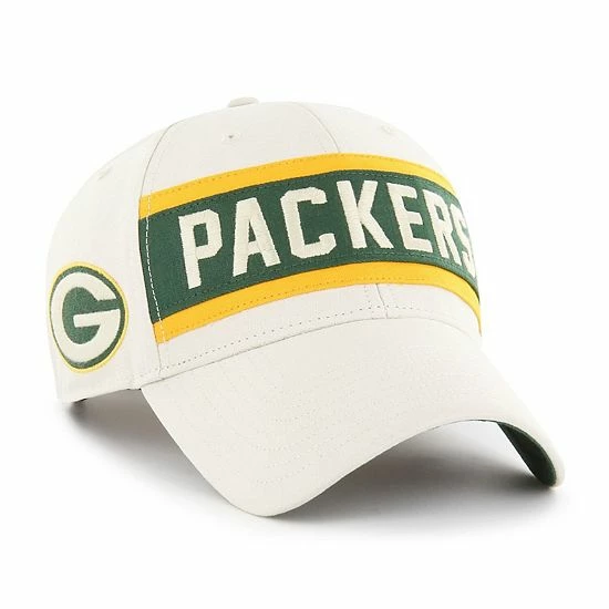Cheapest 😉 Unbranded Men's '47 Cream Green Bay Packers Crossroad MVP Adjustable Hat ❤️ - Image 2