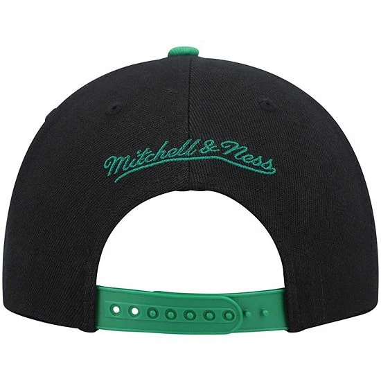 Budget 👍 Unbranded Men's Mitchell & Ness Black/Kelly Green Boston Celtics Gradient Wordmark Snapback Hat 🛒 - Image 5