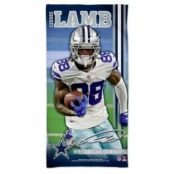 Wholesale 😉 Unbranded WinCraft CeeDee Lamb Dallas Cowboys 30" X 60" Spectra Player Beach Towel 👏