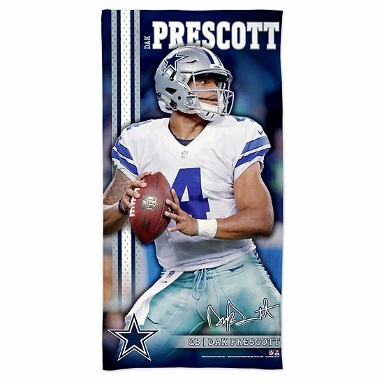 Cheap ๐คฉ Unbranded WinCraft Dak Prescott Dallas Cowboys 30" X 60" Spectra Player Beach Towel ๐ฅฐ