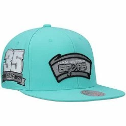 Budget 😍 Unbranded Men's Mitchell & Ness X Lids Teal San Antonio Spurs Hardwood Classics Gift Box Snapback Hat 👍