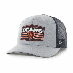 New 🛒 Unbranded Men's '47 Heathered Gray/Navy Chicago Bears Motivator Flex Hat ⭐