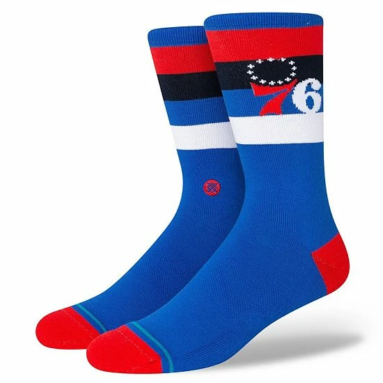 Top 10 ❤️ Unbranded Stance Philadelphia 76ers Stripe Crew 🧦 Socks 🧨