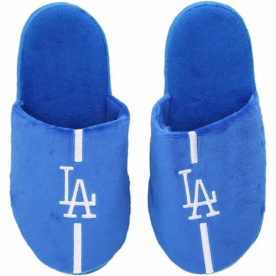 Flash Sale 🌟 Unbranded Youth FOCO Los Angeles Dodgers Team Stripe Slippers 👍