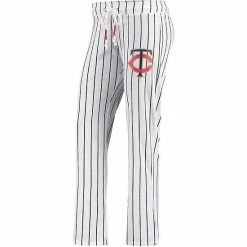 New 🌟 Unbranded 👩 Women's Concepts Sport White Minnesota Twins Vigor Pinstripe Sleep Pant 🛒