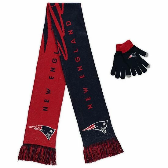 Discount 👏 Unbranded FOCO New England Patriots Glove & Scarf Combo Set 🤩