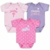 Brand new 🤩 Unbranded Infant Soft As A Grape Pink Philadelphia Phillies Rookie Creeper 3-Pack 😉