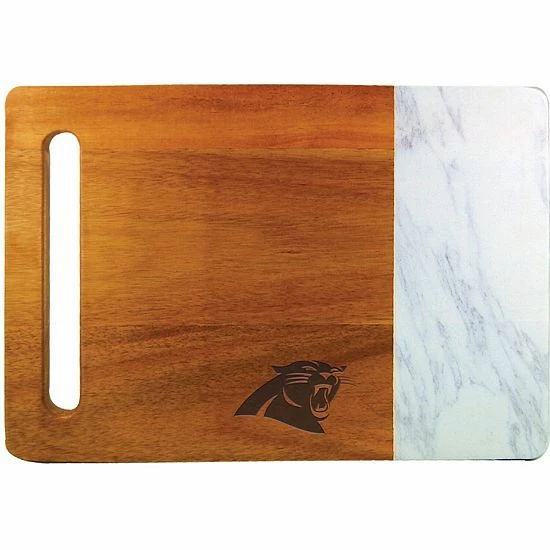 Deals ๐ Unbranded Carolina Panthers Cutting & Serving Board With Faux Marble ๐