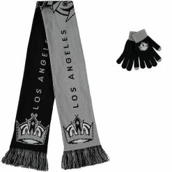 Cheapest 🎉 Unbranded FOCO Los Angeles Kings Glove & Scarf Combo Set ⌛