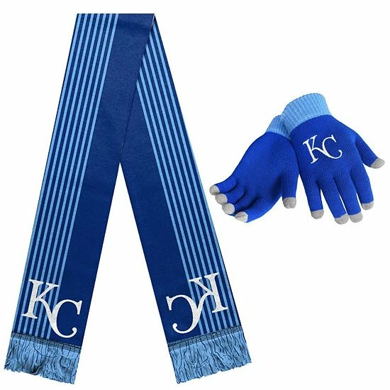 Best Sale ๐ Unbranded ๐ฉ Women's Royal Kansas City Royals Gloves & Scarf Set โจ