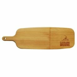 Promo ✨ Unbranded Cleveland Browns Bamboo Paddle Cutting And Serving Board 💯