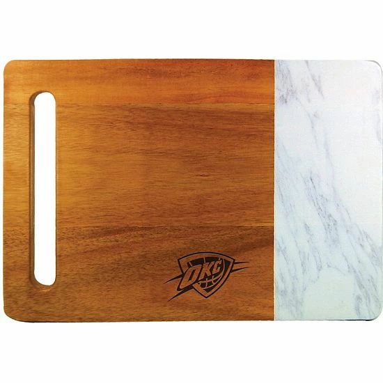 New 😀 Unbranded Oklahoma City Thunder Cutting & Serving Board With Faux Marble 🔥