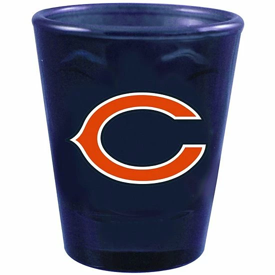 Discount 👍 Unbranded Chicago Bears 2oz. Team Color Swirl Collector Shot Glass 🤩