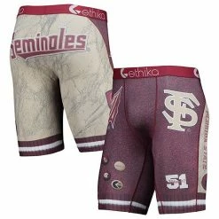 Cheapest ✨ Unbranded Men's Ethika Garnet Florida State Seminoles Schoolin' Boxers Briefs 🔥