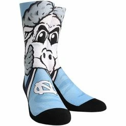 Outlet 🧨 Unbranded Youth Carolina Blue North Carolina Tar 👠 Heels Logo Sketch Crew 🧦 Socks ⭐