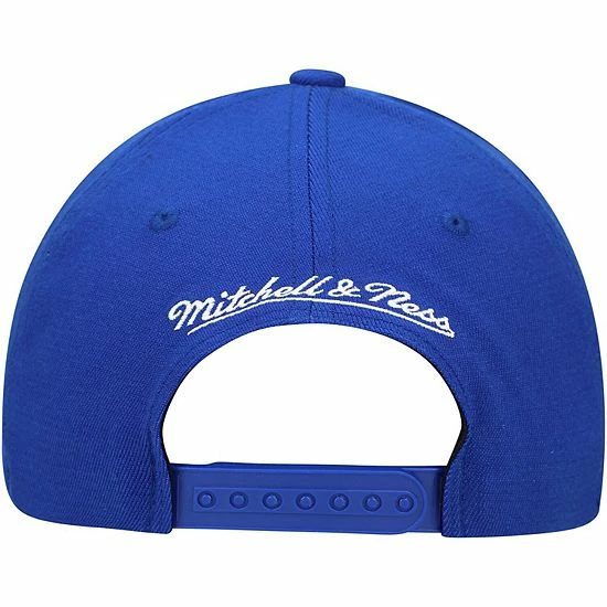 Best Pirce ๐งจ Unbranded Men's Mitchell & Ness Royal Philadelphia 76ers Hardwood Classics Team Ground Redline Snapback Hat โจ - Image 5