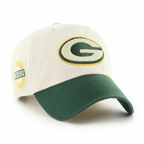 Outlet ๐ฅฐ Unbranded Men's '47 Cream/Green Green Bay Packers Sidestep Clean Up Adjustable Hat ๐ - Image 2