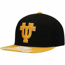 Cheap 🎁 Unbranded Men's Mitchell & Ness Black/Tennessee Orange Tennessee Volunteers Billboard Visor Snapback Hat ✔️
